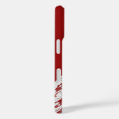 Roter Tartan kariert und Spitze Case-Mate iPhone Hülle (Rückseite / Rechts)