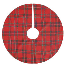 Roter Tartan - Weihnachtsbaum-Rock