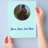 Roter Taubenzirkel Flyer (Hand)