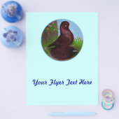 Roter Taubenzirkel Flyer (Einzeln)