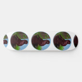 Roter Taubenzirkel Skateboard (Horizontal)