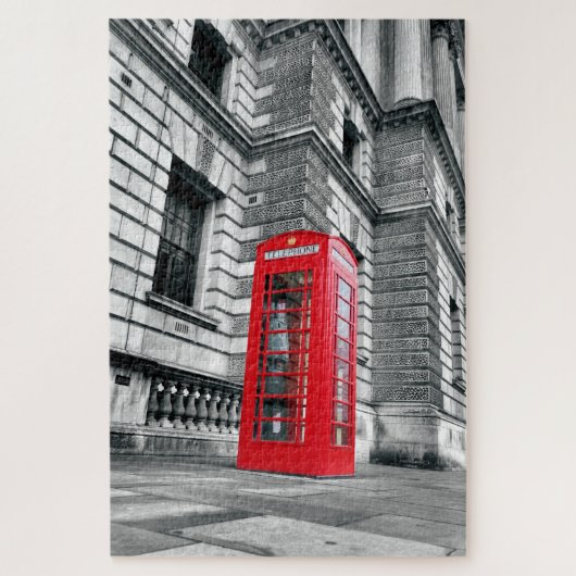 Roter Telefon-Kasten Londons - 20x30 - 1014 PC. Puzzle (Vertikal)