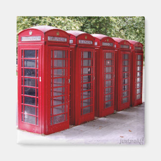 roter Telefonmagnet Magnet