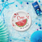 Roter Teller in Melon-Geburtstagsparty (Party)