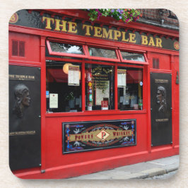 Roter Tempel-Bar Pub in Dublin Getränkeuntersetzer