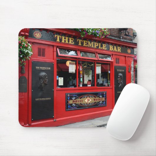 Roter Tempel-Bar Pub in Dublin mousepad (Mit Mouse)