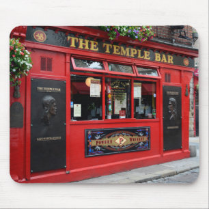 Roter Tempel-Bar Pub in Dublin mousepad
