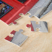 Roter Tempel-Bar Pub in Dublin-Puzzlespiel Puzzle (Seite)