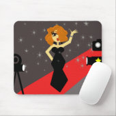 Roter Teppich-Diva Mousepad (Mit Mouse)