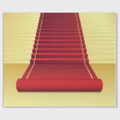 Roter Teppich Geschenkpapier (Flach)