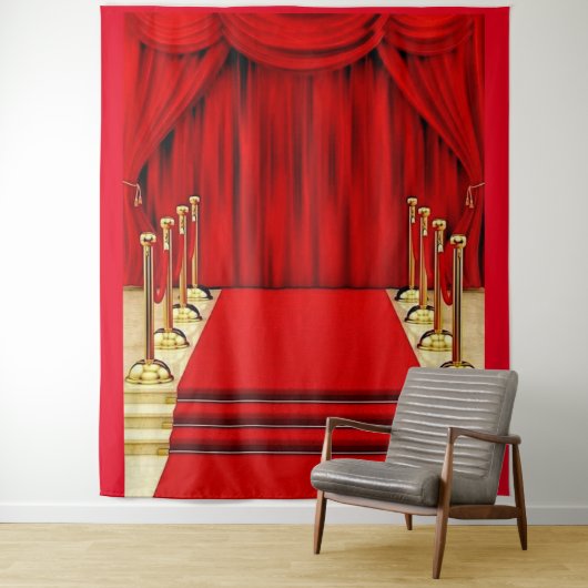 Roter Teppich Hintergrund Wandteppich (Beispiel)