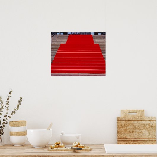 roter Teppich Poster (Küche)