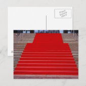 roter Teppich Postkarte (Vorne/Hinten)