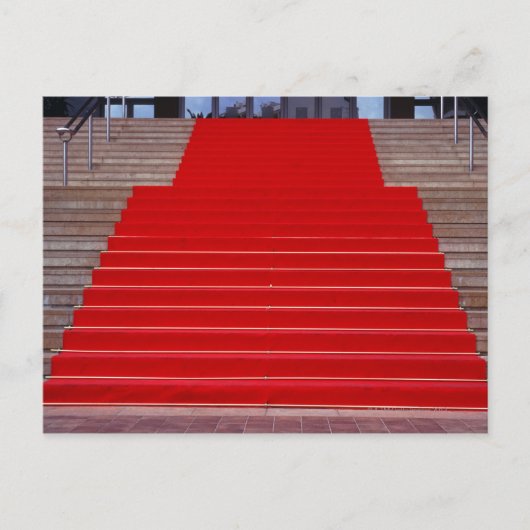 roter Teppich Postkarte (Vorderseite)