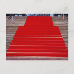 roter Teppich Postkarte