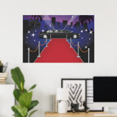 Roter-Teppich-Promi-Limo Poster (Heimbüro)