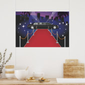 Roter-Teppich-Promi-Limo Poster (Küche)