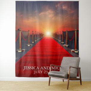 Roter-Teppich-Prominenten-Gala Hollywood-Event Wandteppich