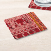 Roter Teppich Rechteckiger Pappuntersetzer (angewinkelt)