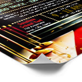 Roter-Teppich-Spendenflyer zum Bearbeiten Poster (Ecke)