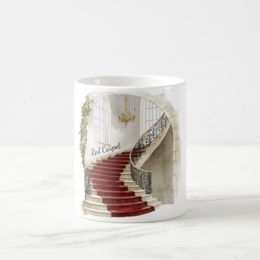 Roter Teppich Treppe Kaffeetasse (Mittel)