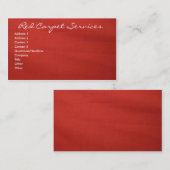 Roter Teppich Visitenkarte (Vorne/Hinten)