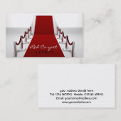 Roter Teppich-Visitenkarte Visitenkarte (Vorne/Hinten)