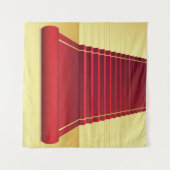 Roter Teppich Wandteppich (Vorderseite (Horizontal))