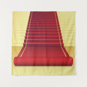 Roter Teppich Wandteppich (Vorderseite)