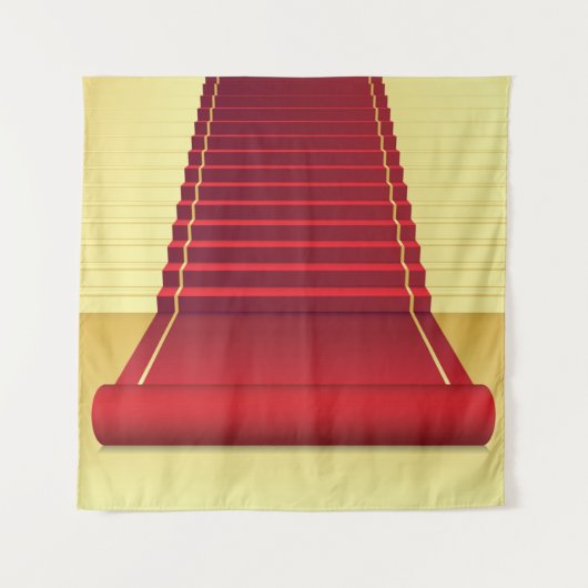 Roter Teppich Wandteppich (Vorderseite)