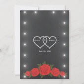 Roter Teppichboden Einladung (Rückseite)