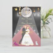 Roter Teppichboden Einladung (Stehend Vorderseite)