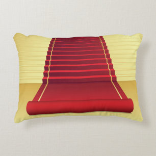Roter Teppichboden Eleganz: Vintager Hintergrund. Dekokissen