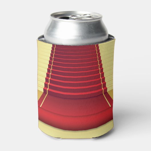 Roter Teppichboden Eleganz: Vintager Hintergrund. Dosenkühler (Kanne Vorderseite)