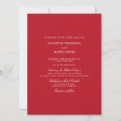 Roter Teppichboden - Trend mit fester Farbe Einladung (Vorderseite)