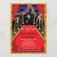 Roter Teppichhollywood-Glitzer-Bonbon 16 laden ein