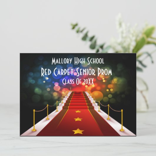 Roter Teppichtereignis oder Einladung zur Probefah (Stehend Vorderseite)