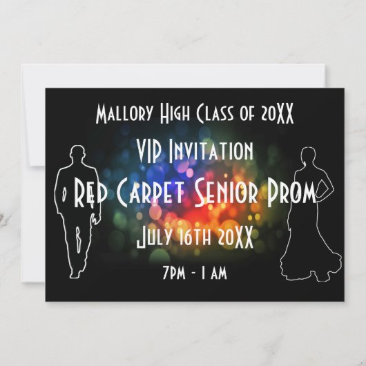 Roter Teppichtereignis oder Einladung zur Probefah (Rückseite)