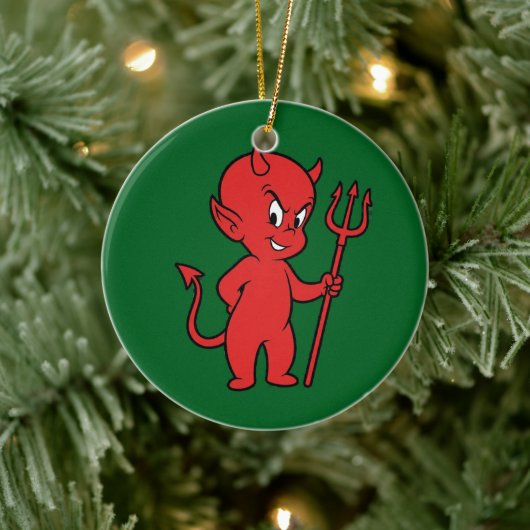Roter Teufel Keramik Ornament (Baum)