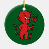 Roter Teufel Keramik Ornament (Hinten)