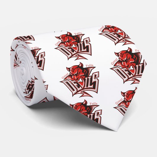 Roter Teufel Krawatte (Gerollt)