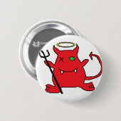 Roter Teufel (mit der Krone des Engels) Button (Vorne & Hinten)