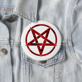 Roter Teufel-Pentagramm Button (Beispiel)