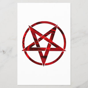 Roter Teufel-Pentagramm Flyer