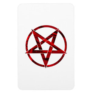 Roter Teufel-Pentagramm Magnet