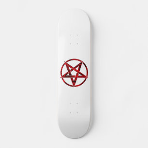 Roter Teufel-Pentagramm Skateboard