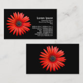 Roter Teufel - Schwarzes Visitenkarte (Vorne/Hinten)