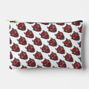 Roter Teufel Vintage Halloween  Zubehörtasche