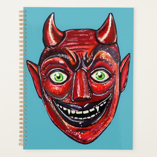 Roter Teufel Vintage Halloweenies Planer (Vorderseite)