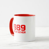 Roter Text Delije Sever 1989 Tasse (Vorderseite Links)